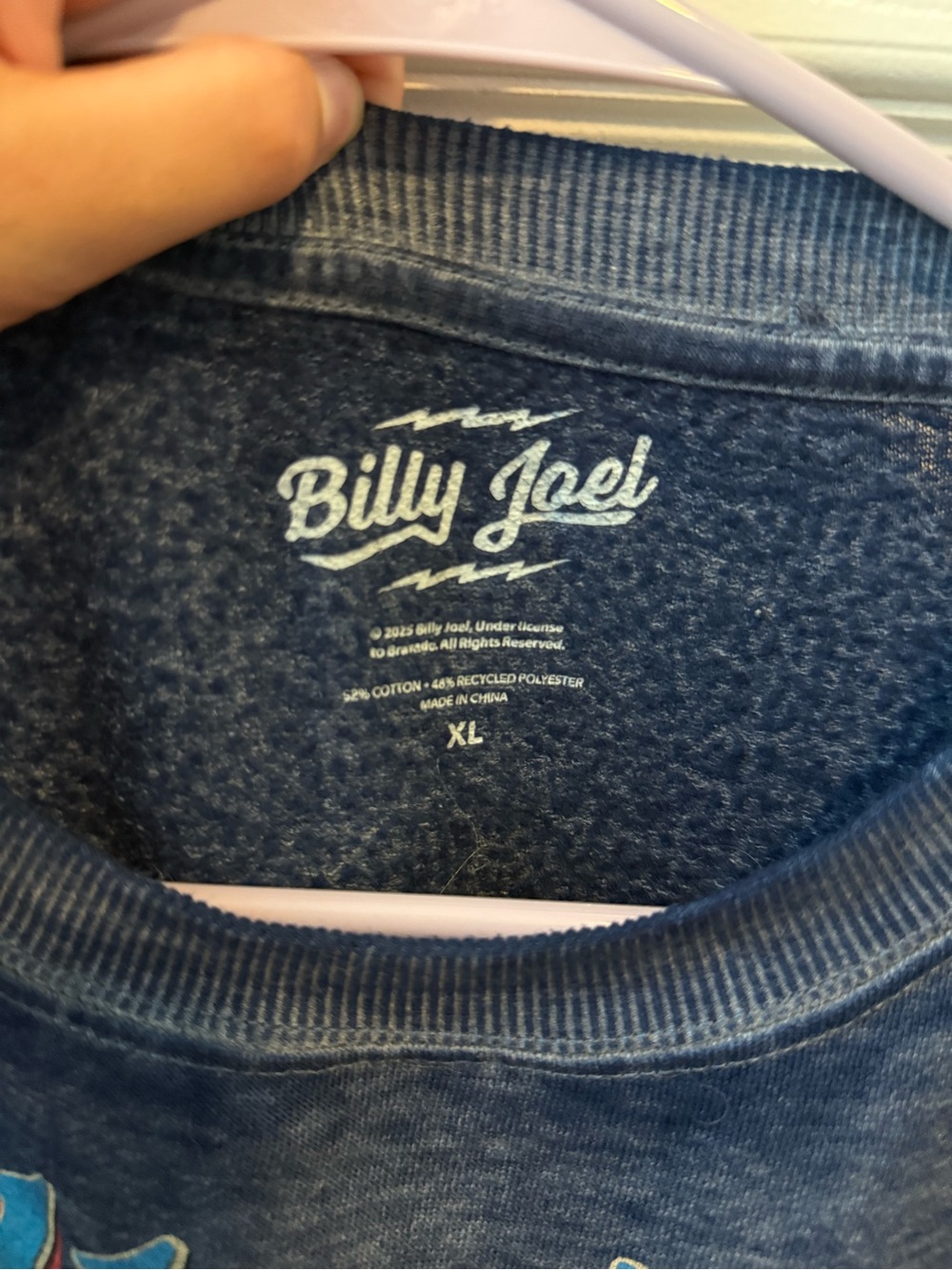 Billy Joel Navy Graphic Crewneck Sweatshirt - Picture 4 of 4